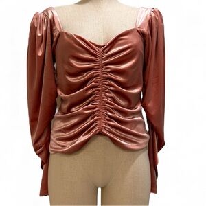 Express Pink Satin Blouse